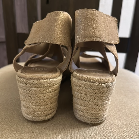 Eileen Fisher Women’s Strappy Gladiator Espadrille Wedge Sandals Cream Size 8.5 - Picture 10 of 12